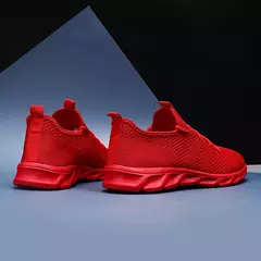 Sapatos esportivos casuais masculinos respirável verão luz sola macia conforto tênis de corrida ao ar livre moda estudante malha plus size tênis na internet