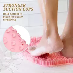 Raspador de Massagem Esfoliante Duche, Tapete de Banho Antiderrapante, Escova de Massagem Costas, Lavagem de Pé Silicone, Ferramenta de Banho, Banheiro, Novo - loja online