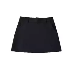 Willshela-Mini saia feminina monocromática com zíper traseiro A-Line, cintura alta, saias chiques femininas, moda vintage na internet