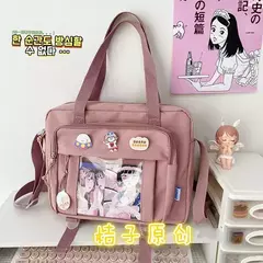Imagem do Bolsa Crossbody de Nylon Transparente para Mulheres Bolsa de Ombro Bolsa JK Meninas Japonesas do Ensino Médio, Bolsa de Livro Transparente, Segundo Elemento
