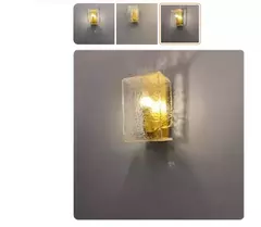 Luxo Lâmpada De Parede Com Onda De Água Padrão, Todo O Cobre, Sala De Estar Fundo, Quarto, Cabeceira, Hotel, Salão, Corredor - comprar online
