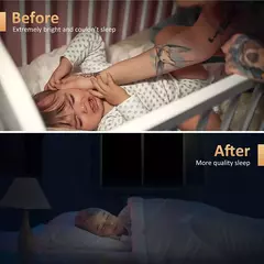 Imagem do Cortina de blecaute removível para viagens 100% blecaute, Película para janela portátil mais escura, pano DIY temporário, sem broca