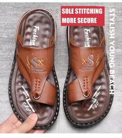 Sandálias dos homens Atacado de Verão de sola Macia Anti derrapante Sapatos de Praia dos homens Grande Nova flip-flops Casual Outwear Sandálias - comprar online