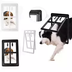 Porta de tela para animais de estimação, porta com fechadura para gato, porta de plástico para cães de estimação, à prova de mosquitos, janela de segurança, portão de aba, cerca para cães na internet