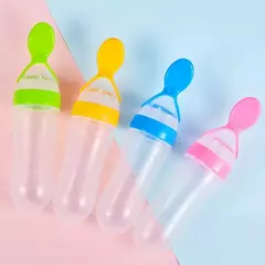 Baby Feeding Bottle com Fruit Chupeta Set, Toddler Spoon, Legumes frescos, Kids Feeder Supplies, 4Pcs - loja online