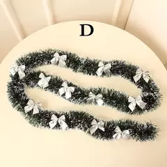 Guirlanda de fita para decoração de árvore de natal, Tops de bar, enfeites de cozinha, decoração de casamento, 1pc, 2m - Wolf Magazine