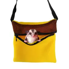 Imagem do Saco de dormir de saída pequenos portadores de animais ratos hamster saco de transporte de viagem bolsa respirável para planador de açúcar