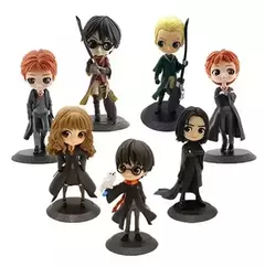 11 estilos HARRY POTTER Q Posket Hermione com varinha mágica Snape Malfoy Ron Newt Quidditch Harry George Fred Figuras de brinquedo Boneca - loja online