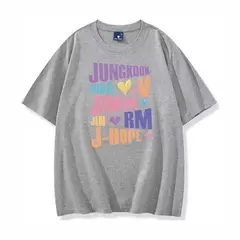 T-shirt estampada Bts para homens e mulheres, Jungkook, Jimin, V, J-Hope, manga curta, moda casual, qualidade superior - Wolf Magazine