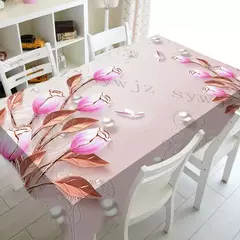 3D Butterfly Flower Printing Toalhas De Mesa Retangulares, Toalha De Mesa Anti-mancha para Mesa, Decoração De Casamento, Mesas De Café, Decoração - Wolf Magazine