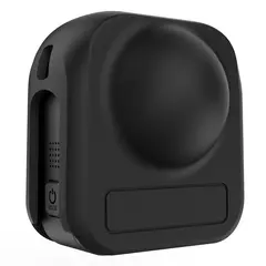 Imagem do Capa de silicone para gopro max 2, capa protetora de cobertura completa para gopro max2, acessórios de armazenamento de câmera antiarranhões