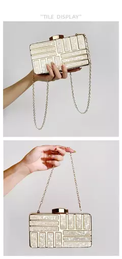 Bolsa de ombro acrílica com corrente transversal para mulheres, embreagem noturna, carteira de casamento alta qualidade, design de luxo, moda - loja online