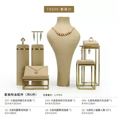 Novo expositor de joias, janela de exibição de joias de metal, colar, brincos e adereços de exibição de acessórios - Wolf Magazine