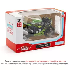 1:12 kawasaki nijia ZX-6R motocicleta liga modelo carros brinquedos pneus de borracha roda choque absorpoon veículo para crianças presente festival - Wolf Magazine