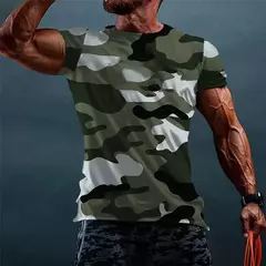 Camuflagem masculina de manga curta, camiseta com proteção UV, vestuário de pesca, vestuário de pesca, 2024 na internet