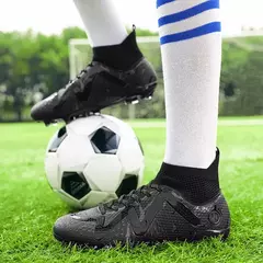 Botas de futebol antiderrapantes ao ar livre, Sapatos de treinamento masculinos, Sapatos esportivos rápidos originais na internet