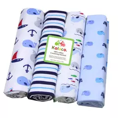 Imagem do 4 pcs/pacote 100% algodão recebendo cobertor do bebê recém-nascido 76x76cm lençol do bebê supersoft cobertor swaddle