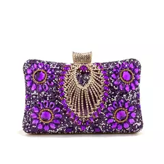 Bolsas de noite borla verde para mulheres, bolsa pequena de diamantes, bolsa de ombro de luxo, nova, 2023 - loja online