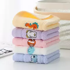 Toalha de rosto animal de desenho animado infantil, toalhas de banho para alunos do ensino primário, macio absorvente, doméstico, grande, crianças, bebê, 5pcs - loja online