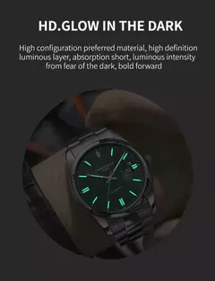 CHRONOS-Relógio de pulso masculino quartzo em aço inoxidável, impermeável, data luminosa, luxo, relógio masculino, Top Brand - Wolf Magazine