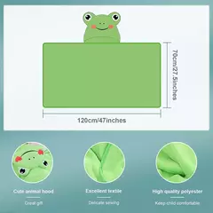 MICHLEY-toalhas de banho com capuz para criança, roupão macio, cobertor swaddle de sono quente, chuveiro para meninos e meninas, recém-nascido 0-9T
