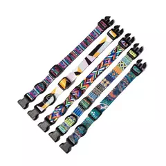 Bohemia Estilo Dog Collar e Leash Set para Small Medium Large Dogs Ajustável Puppy Cat Walking Coleiras Pet Supplies Acessórios