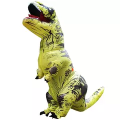 Imagem do Adulto crianças trajes de dinossauro inflável terno vestido anime festa cosplay carnaval purim traje de halloween para homem mulher