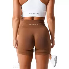 NVGTN Spandex Sólida Sem Costura Shorts Mulheres Soft Workout Calças Justas Fitness Yoga Calças Gym Wear na internet