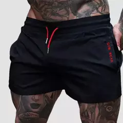 Calça de treino respirável masculina, calção de ginástica, moletom fino, esportes de maratona, moda verão 2024 - loja online