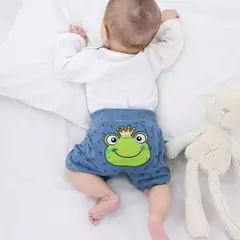 Calções de algodão macio do bebê e da menina recém-nascidos, calça fofa dos desenhos animados PP, moda verão, 0 a 18m, 2022