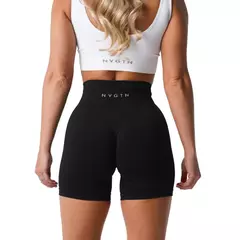 NVGTN Spandex Sólida Sem Costura Shorts Mulheres Soft Workout Calças Justas Fitness Yoga Calças Gym Wear na internet