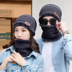 Chapéu coral de veludo masculino e feminino, boné de malha, protetor de pescoço, cachecol, cachecol, exterior, equitação, quente, espessamento mais, inverno na internet