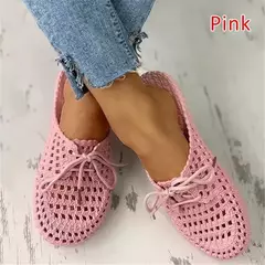 Sapatos de praia femininos, oco, respirável, chinelos femininos com cordões, sandálias femininas, moda verão, 2023 - comprar online