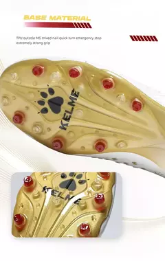 Kelme-Calçados Masculinos de Futebol Grama Artificial, Sapatos de Futebol Mg, Treinamento Profissional de Competição, Sapatos Esportivos para Adultos