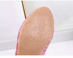 Sapato de salto alto de cristal infantil, sandálias de cristal, fivela, princesa sapato de dança, desempenho estudantil, couro, meninas, moda - loja online