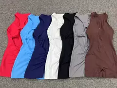 Conjunto de treino feminino, kit de ioga, macacão largo, top de academia, sutiã esportivo, roupas fitness, 1 peça, 2024 - Wolf Magazine