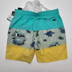 Masculino Esporte Bermuda Shorts, Praia Swimwear, Surf, Natação, Volley Boardshorts, Bolso Lateral, 2 Camadas, Tamanho S, M, L - loja online