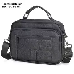 Sacos de couro genuíno para homens, bolsa crossbody masculina, mini pad, bolsa de ombro para menino, marca de luxo, moda quente - comprar online