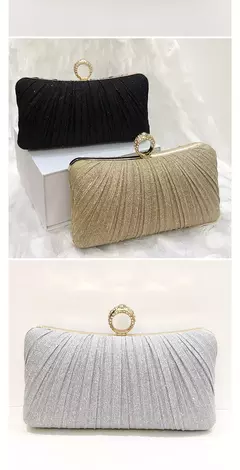 Bolsa de ombro longa quadrada plissada para mulheres, bolsas de noite, bolsa elegante, bolsa de festa, casamento, baile, aniversário, luxo, novo - Wolf Magazine