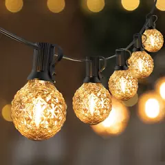 Conectável Diamond Outdoor Light Guirlanda, impermeável Jardim Fairy Lights, Natal Decorativo String Light, E12, 220V, G40 - Wolf Magazine