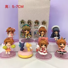 Anime Card Captor Sakura Q Version, Brinquedos Modelo em PVC, Estilo Aleatório, Action Figure Kawaii, Coletar Ornamentos, Presentes, 1Pc na internet