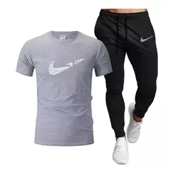Fato casual com zíper masculino, secagem rápida, marca esportiva, verão, novo na internet