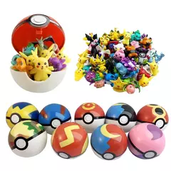 Tomy-Coleção Pokémon Figure Model, Pikachu, Pokeball, Poke Ball, Go, Brinquedos Elfos, Bonecas, Presente Infantil, Estilos Diferentes, 2-3cm, 24 Unidades na internet