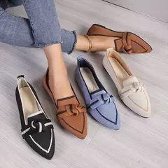 Sapato feminino de salto baixo, sapatilha de balé, dedo apontado, descalço, casual, marca de luxo, mulher, novo em borboleta - Wolf Magazine