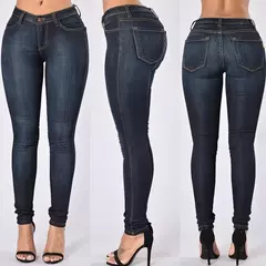 Jeans jeans de algodão preto elegante, calça slouchy, cintura alta, elasticidade, estilo europeu e americano - Wolf Magazine