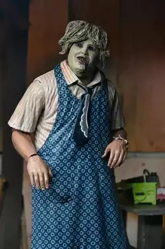 Figura de ação final original NECA 41607 50o aniversário Leatherface 7 polegadas na internet