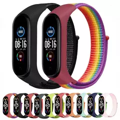 Correia de nylon para Xiaomi Mi Band, pulseira esportiva confortável, pulseira para Mi Band 7, 6, 5, 4, 3 - loja online