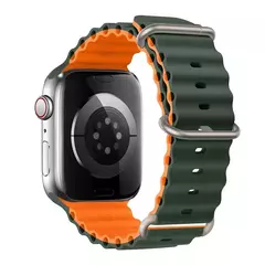 Pulseira esportiva de silicone para Apple Watch, pulseira para iWatch Series 9, 7, 8, 4, 5, 6, SE 2, 49mm, 45mm, 44mm, 42mm, 38 milímetros, 40 milímetros, 41 milímetros, ultra na internet