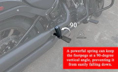 2018-2024 Pedaleiras de Motocicleta Kit de Montagem de Descanso Pés Traseiro do Passageiro Para Harley Fat Boy 114 Softail Slim Street Bob Sport Glide Breakout FXBR Low Rider S FLHCS FLFBS acessórios para motos na internet