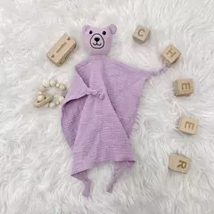 Personalizado Bordado Bebê Consolador, Urso Dormir Cobertor De Segurança, Algodão Musselina Consolador, Nome Nome, Presente do chuveiro do bebê na internet